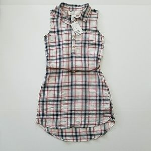 NWT H&M Plaid Sleeveless Dress (Size 9-10Y)